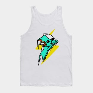 Lightning Bolt Flying Dog Blue Tank Top